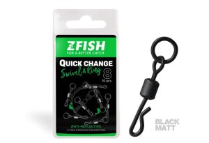 ZFISH Obratlík Quick Change Swivel with Ring vel.8 (Zfish, ZF-4472) | Krmiva Hulín