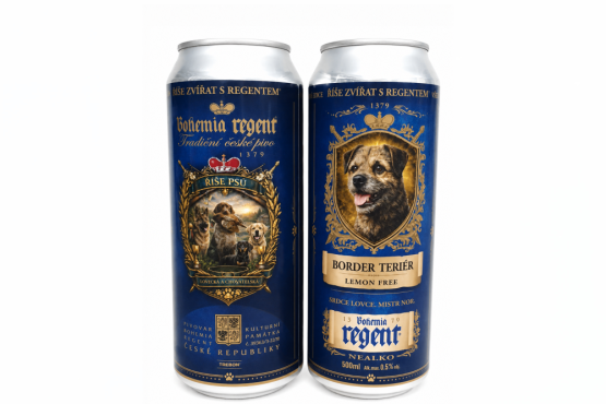 Nealko pivo Regent - BORDER TERIÉR - LEMON - 0,5 l (BOHEMIA REGENT, NPBT) | Krmiva Hulín