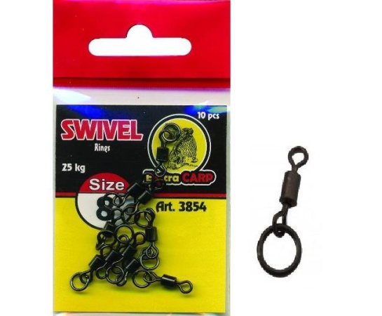 OBRATLÍK s KROUŽKEM - vel.8 (Extra Carp, 3854) | Krmiva Hulín