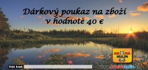 Darčeková poukážka - 40 eur (Krmiva Hulín, DP40E) | Krmiva Hulín
