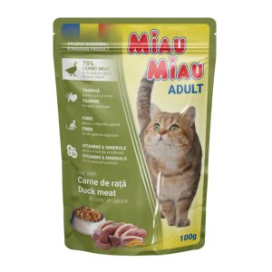 Miau Miau Cat kachní, kapsa 100 g - 1 ks (, KKA1) | Krmiva Hulín