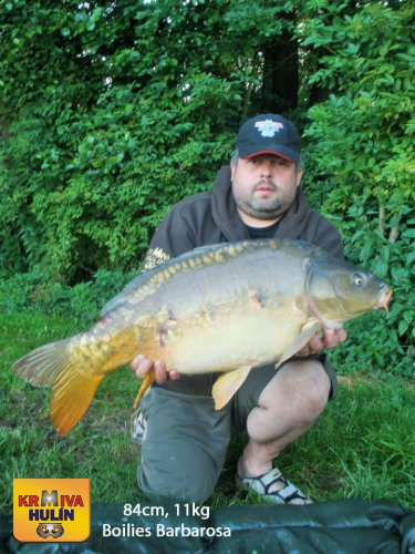 84cm, 11kg, boilies Barbarosa, svazová voda