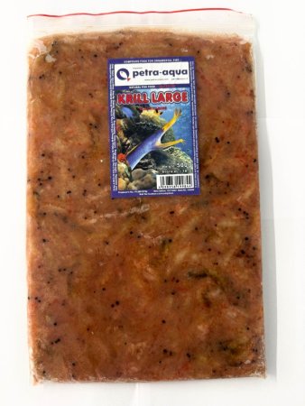Krill large flat plate - mrazený morský krill 500 g (zip vrecko) (MMK500) | Krmiva Hulín
