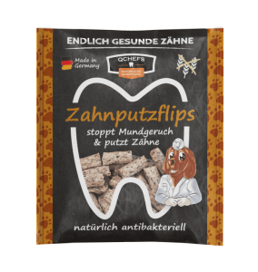Zahnputzflips - Vankúšiky na čistenie zubov pre malých psov - 35g (Q-Chefs zdravé žvýkání, ZPČZP) | Krmiva Hulín