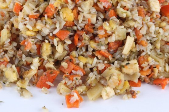 SUŠENÁ ZELENINOVÁ ZMES S RYŽOU - pre psov - Vyberte balenie: 1 kg