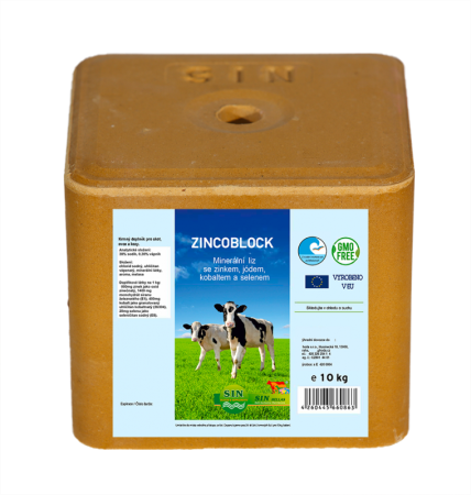 Zinkoblok EKO - Minerální liz se selenem a zinkem 10 kg (S.I.N. Hellas, ZEKO10) | Krmiva Hulín