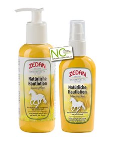 Natürliche Hautlotion - Prírodné hojivé mlieko - fľaštička s dávkovačom 250 ml (Zedan, NHPHM) | Krmiva Hulín