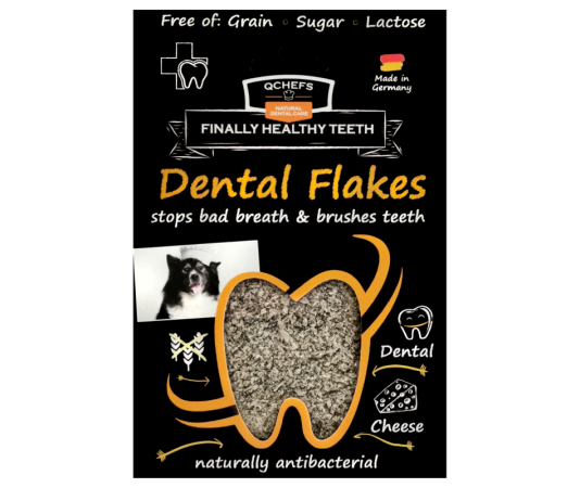 Dental flakes - Vločky na čištění zubů pro psy - 90 g (Q-Chefs zdravé žvýkání, DFVČZP) | Krmiva Hulín
