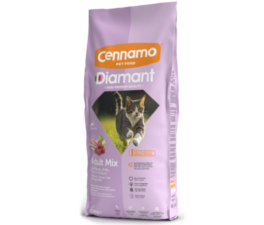 Krmivo pro kočky - Diamant Cat Adult Mix (DCAM-1) | Krmiva Hulín