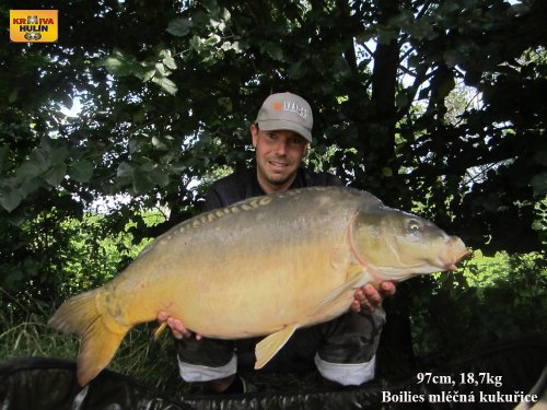 97cm, 18,7kg, boilies mléčná kukuřice