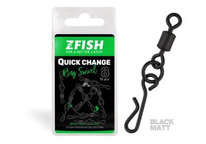 ZFISH Obratlík Quick Change Ring Swivel Matt vel. 8 (Zfish, ZF-8787) | Krmiva Hulín