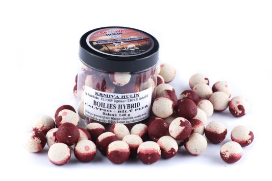 Boilies HYBRID - CALYPSO a BÍLÝ PEPŘ - Ø 20 mm (Krmiva Hulín, BHCBP20-1) | Krmiva Hulín