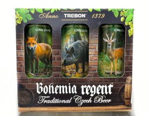 PIVO REGENT - DÁRKOVÉ BALENÍ - DEKOR DŘEVO - MYSLIVECKÁ ŘÍŠE 2 - 6x 0,5L (BOHEMIA REGENT, MES2) | Krmiva Hulín