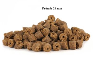 KRMIVO PRE PSOV - Lisované za studena - RYBA S MÄSOM - 24 mm (Krmiva Hulín, LSRM24-1) | Krmiva Hulín