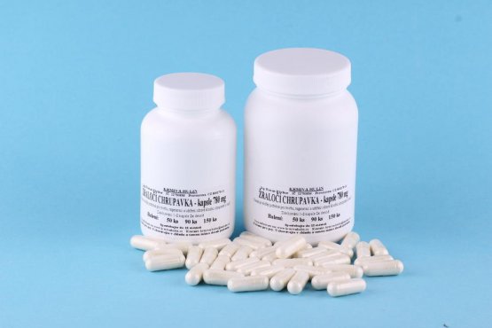 ŽRALOČÍ CHRUPAVKA + VITAMÍN C - Kapsle 800 mg - Počet kusů: 150 ks
