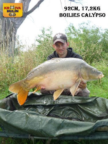 92cm, 17,3kg, boilies Calypso, svazová voda