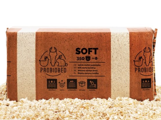 PODESTÝLKA ProBioBED SOFT hnědá - Jemná, sterilní - 350 L