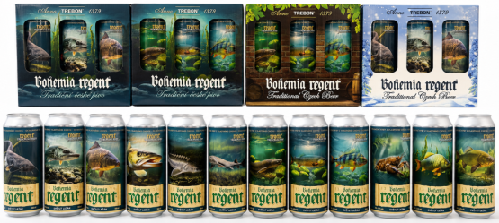Pivo Regent - VLASTNÍ VÝBĚR 6 ks - Světlý ležák - Vodní Říše - 6x 0,5 l (BOHEMIA REGENT, VVDSVŘ) | Krmiva Hulín