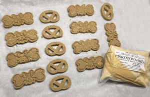 Piškotová směs - LOSOSOVÉ MASO A KRILL - Pro domácí výrobu pamlsků (Krmiva Hulín, PSLMK-1) | Krmiva Hulín