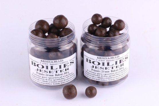 Boilies - JESETER - Black Halibut se sýrem - Ø 20 mm - Vyberte balení: 300 g