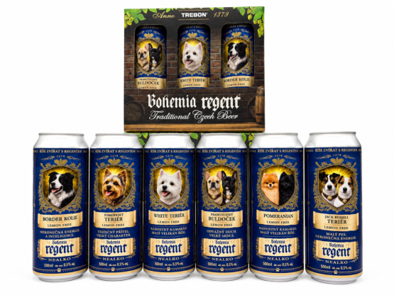Nealko pivo Regent - DÁRKOVÁ SADA 2 - Lemon - Psí říše - 6x 0,5 l (BOHEMIA REGENT, DSLFP2) | Krmiva Hulín