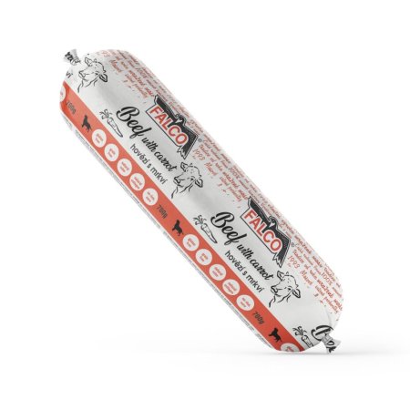 FALCO SALÁM PRO PSY - Hovězí s mrkví 700 g (SOKOL FALCO, SHM700) | Krmiva Hulín FALCO SALÁM PRO PSY - Hovězí s mrkví 700 g (SOKOL FALCO, SHM700) | Krmiva Hulín