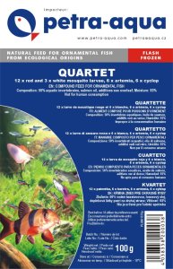 Quartet frozen blister - mrazená kŕmna zmes 4 druhov (QFB-1) | Krmiva Hulín