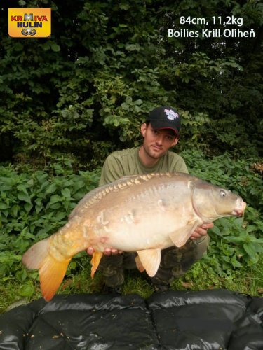 84cm, 11,2kg, boilies Krill/Oliheň, svazová voda