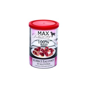 FALCO MAX kuřecí žaludky 400g - Konzerva pro psy (FALCO, KKŽ400) | Krmiva Hulín