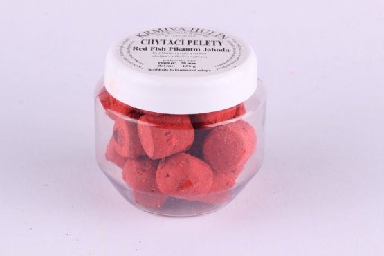 Dipované chytací pelety - Red Fish Pikantní Jahoda - Ø 20 mm - Vyberte balení: 150 g