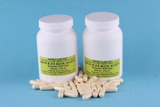 HOVĚZÍ KOLAGEN - Kapsle 530 mg - pro psy - Počet kusů: 150 ks