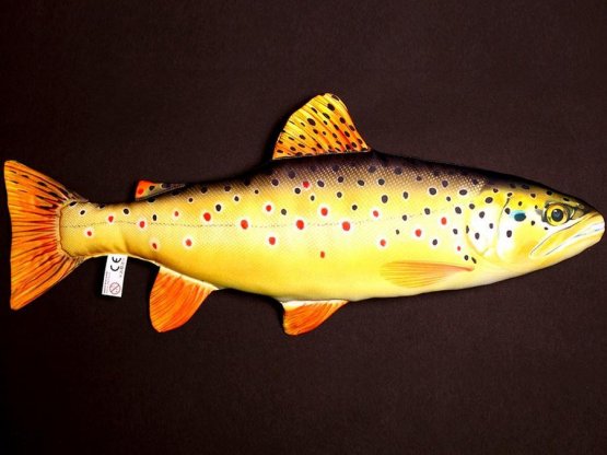 Plyšová ryba Gaby - PSTRUH POTOČNÍ mini 36 cm
