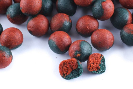 Boilies Duplex - PIKANTNÍ KRILL / ŠVESTKA a ČESNEK - Ø 24 mm - Vyberte balení: 250 g