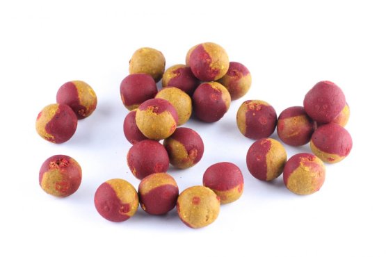 Boilies Duplex - PIKANTNÍ JAHODA / KUKUŘICE - Ø 20 mm (Krmiva Hulín, BDPJK20-1) | Krmiva Hulín