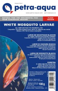 White Mosquito Larvae frozen blister - mražené koretry (WMLFB-1) | Krmiva Hulín
