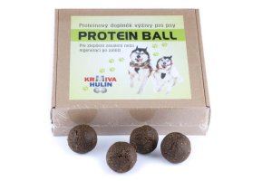 Proteinový doplněk výživy - PROTEIN BALL - pro osvalení, vysoký výkon a regeneraci psů - 500 g (Krmiva Hulín, PB500-1) | Krmiva Hulín