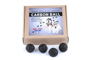 Doplněk výživy s Aktivním uhlím - CARBON BALL - pro zastavení průjmu a při otravě psů - 500 g (Krmiva Hulín, CB500-1) | Krmiva Hulín