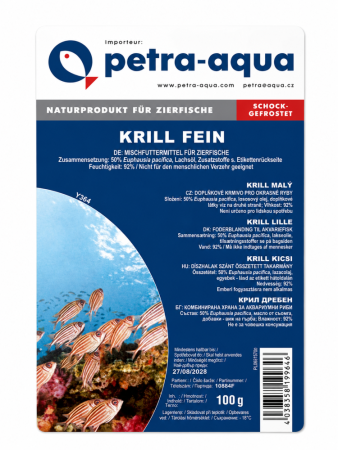 Krill small frozen blister - mražené malý mořský krill (KSFB-1) | Krmiva Hulín