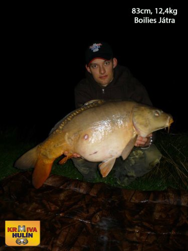 83cm, 12,4kg, boilies Játra, svazová voda