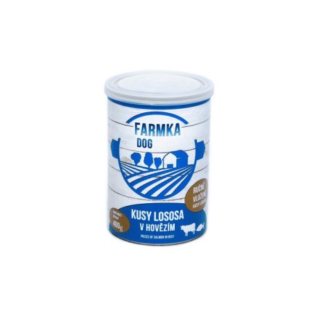 FALCO FARMKA DOG s lososem 400 g - Konzerva pro psy (SOKOL FALCO, FDL400) | Krmiva Hulín