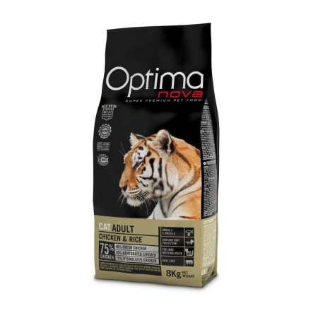 Krmiva pro kočky - OPTIMAnova Cat Adult Chicken & Rice (Optimanova, OCHR-1) | Krmiva Hulín