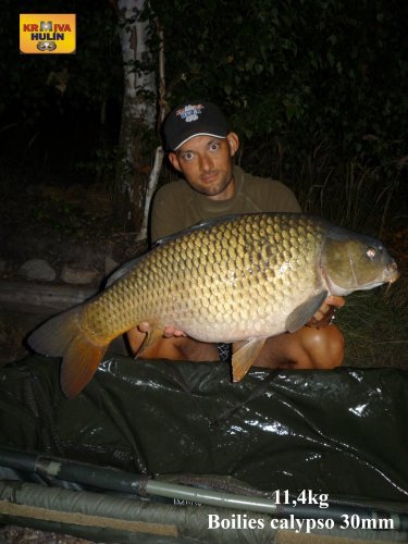 11,4kg, boilies calypso 30mm, pop up calypso