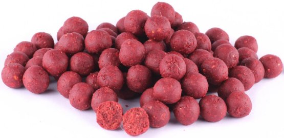 Boilies - PIKANTNÍ JAHODA - High Resistance - Ø 24 mm (Krmiva Hulín, BPJHR24-1) | Krmiva Hulín