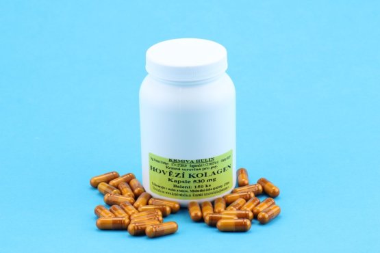HOVĚZÍ KOLAGEN - Kapsle 530 mg - pro psy (Krmiva Hulín, HKKP-1) | Krmiva Hulín