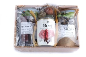 VÁNOČNÍ BALÍČEK č. 1 - Mňamky pro psy  - 1350 g (Krmiva Hulín, VBČ1) | Krmiva Hulín