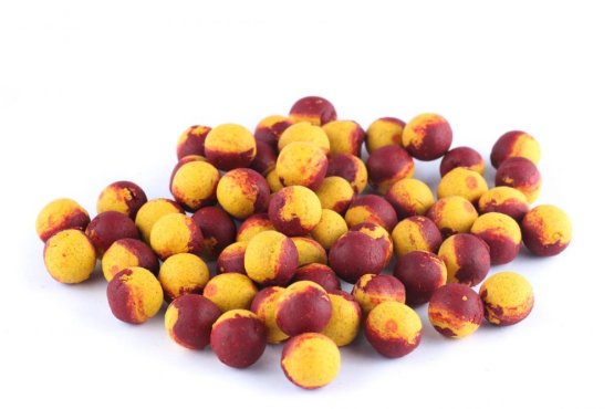 Boilies HYBRID - PIKANTNÍ JAHODA a BANÁN - Ø 20 mm - Vyberte balení: 140 g