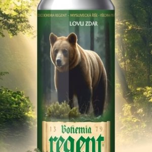 Pivo Regent - Sběratelská edice MYSLIVECKÁ ŘÍŠE - MEDVĚD HNĚDÝ 0,5 l (Bohemia Regent, PRMH) | Krmiva Hulín