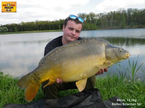 84cm, 12,3kg, boilies Belachan/Sýr