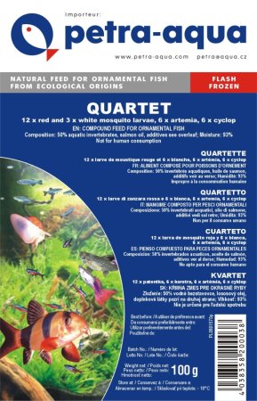 Quartet frozen blister - mrazená kŕmna zmes 4 druhov (QFB-1) | Krmiva Hulín