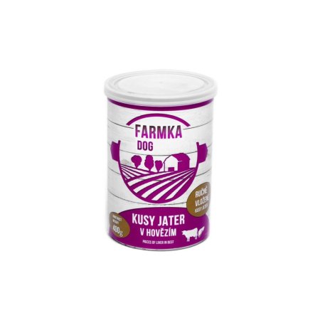 FALCO FARMKA DOG s játry 400 g - Konzerva pro psy (SOKOL FALCO, FDJ400) | Krmiva Hulín